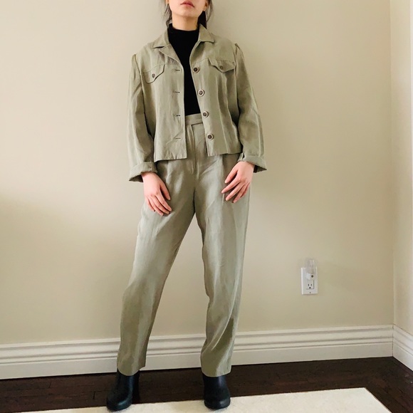 Vintage Pants - Vintage Matching Two Pieces Suit